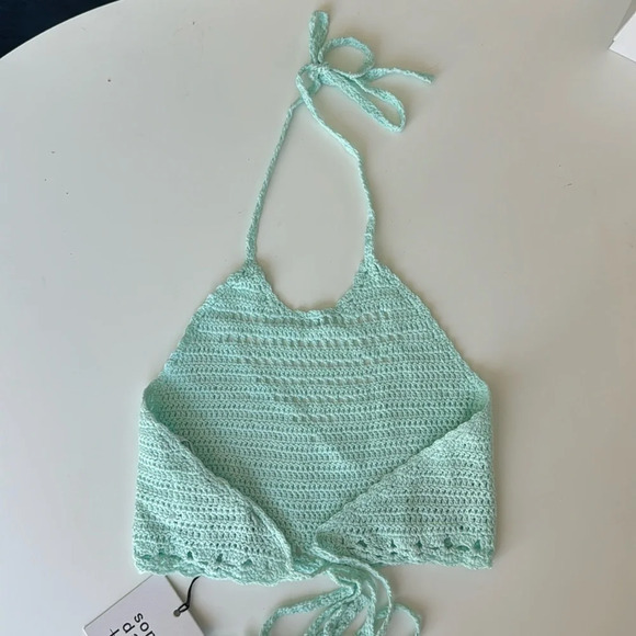 Somedays Lovin Ocean Child Crochet Crop Top - Picture 7 of 7